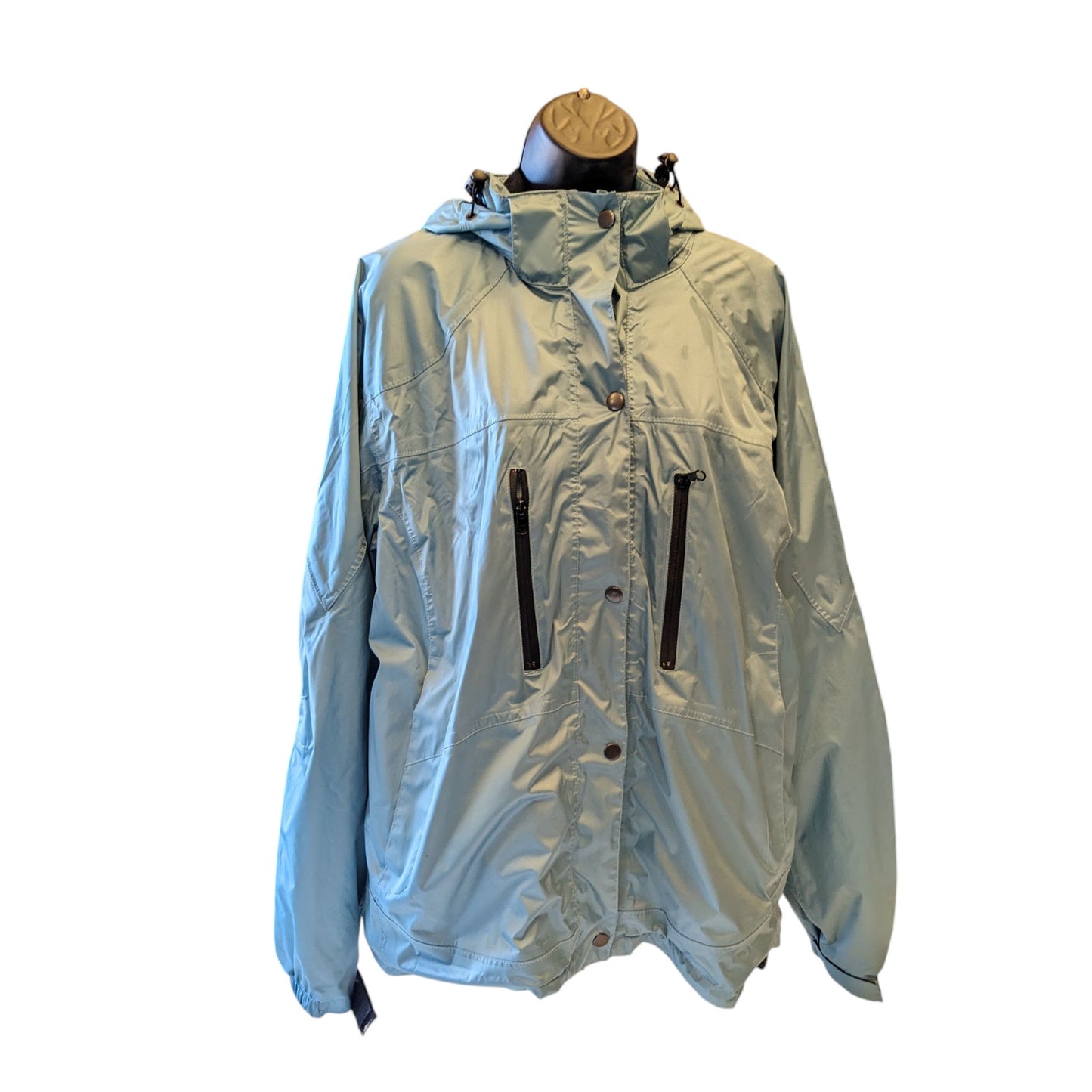 Mossi Racing Jacket Women XXL Hooded Winter Snow Parka Drawstring Windbreaker