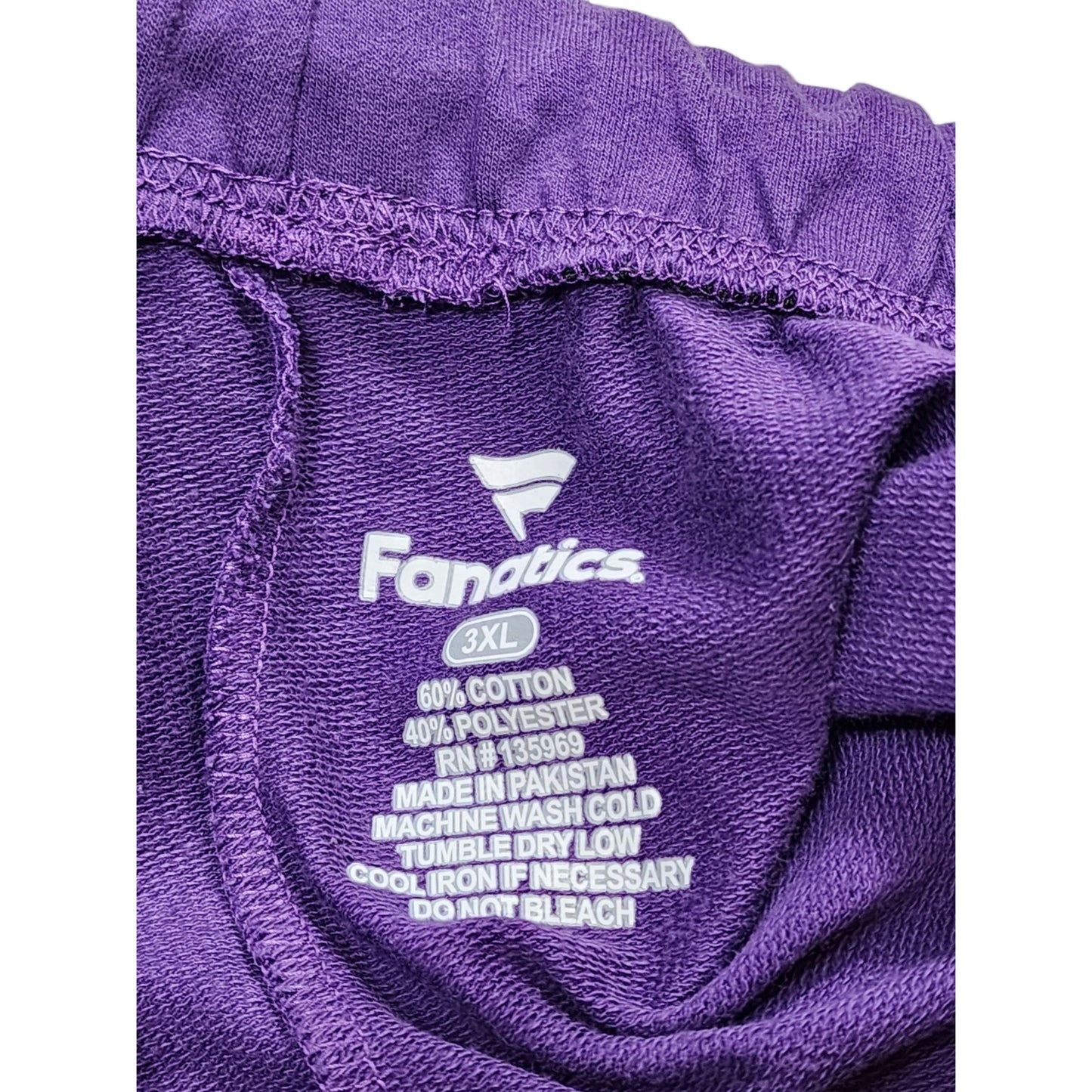 Fanatics Minnesota Vikings Sweatpants Mens 3XL NFL Joggers Loungewear Football