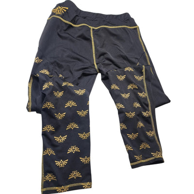 Nintendo Legend Zelda XL 8 Legging Triforce Activewear Tights Stretch Loungewear