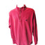 IZOD Sweatshirt Men Large Red Quarter Zip Pullover Casual Preppy Long Sleeve Y2K