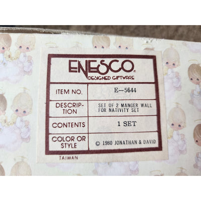 Precious Moments They Followed The Star & Manger Wall Set Nativity E-5641 E-5644