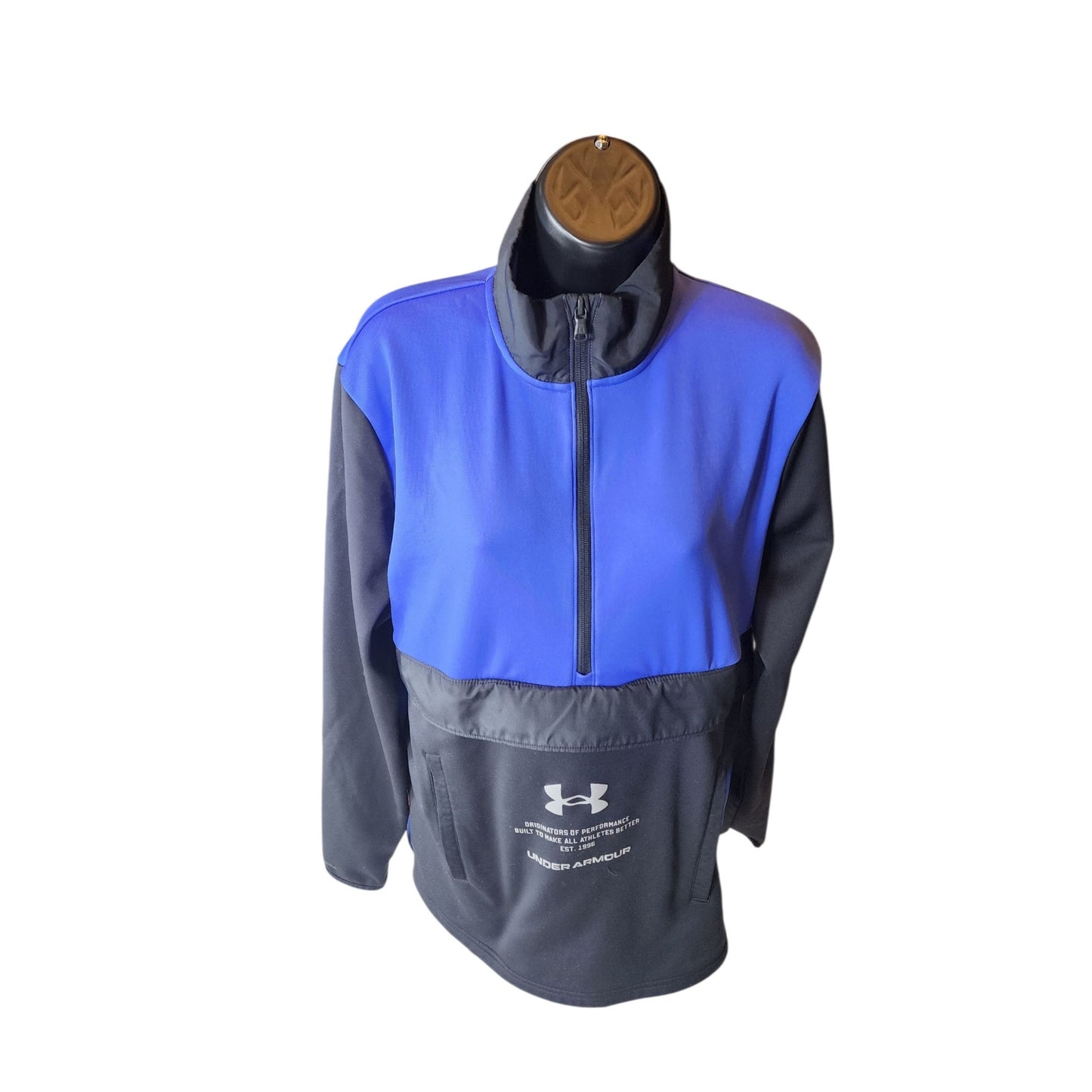 Under Armour ColdGear Mens Medium Pullover Athletic Sweatshirt Kangaroo Pocket