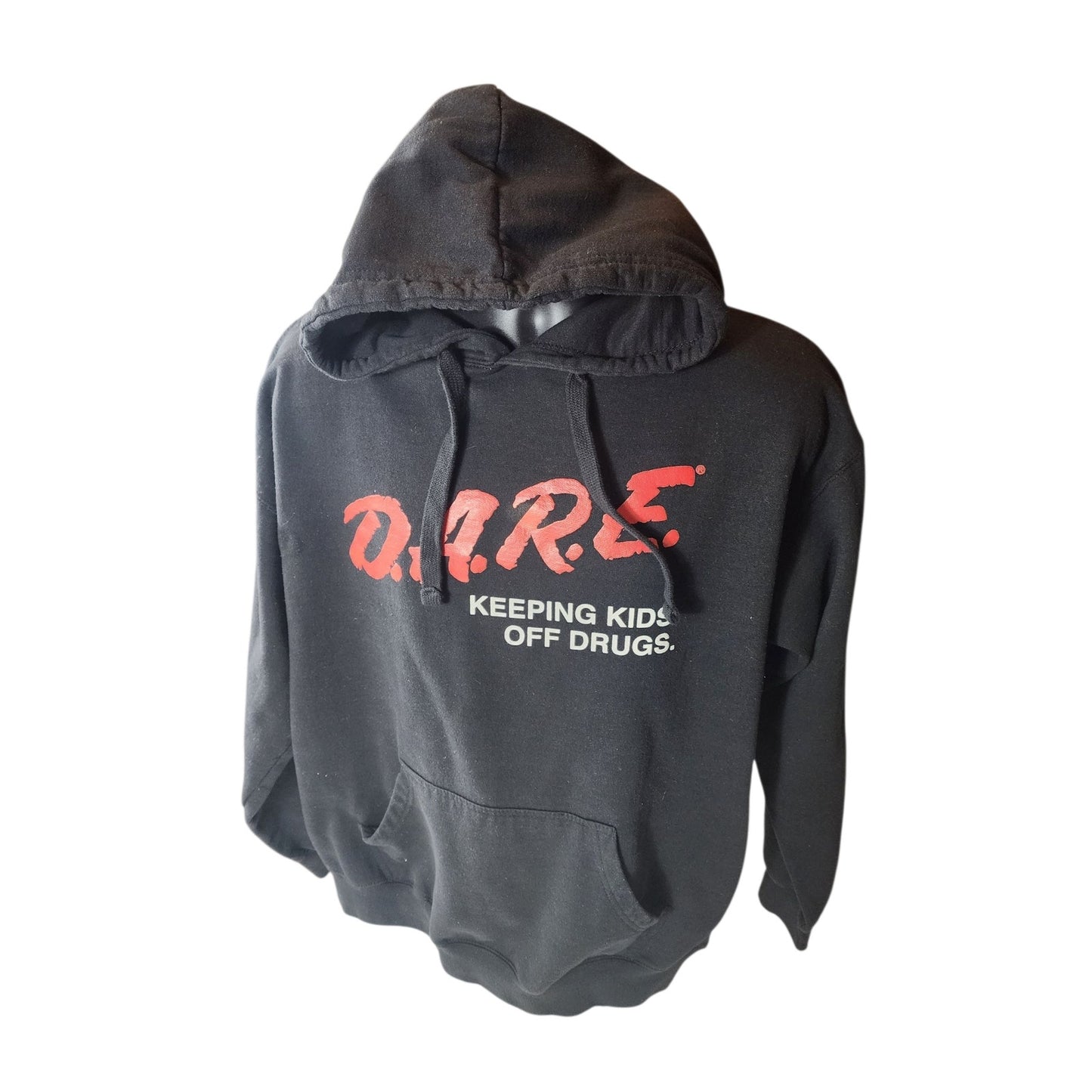 Vintage D.A.R.E. Hoodie Men XL Sweatshirt Graphic 90s Keeping Kids Off Drugs Y2K