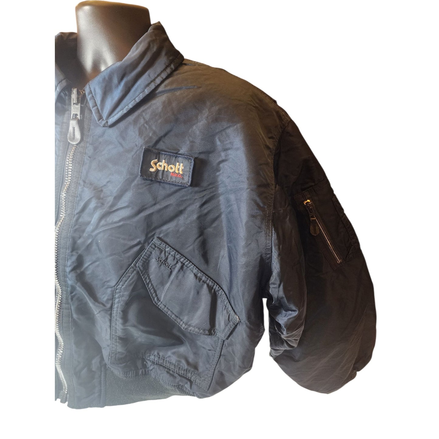 Schott CWU-R Flight Jacket Large Military Bomber Intermediat Flyer USAF Aviation