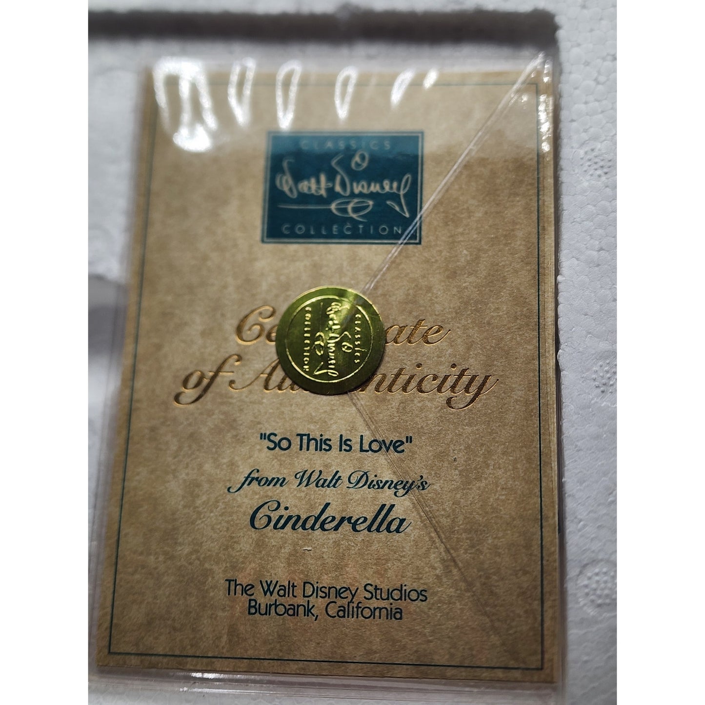 WDCC Disney Cinderella Prince Charming So This Is Love Vintage Retired Box COA