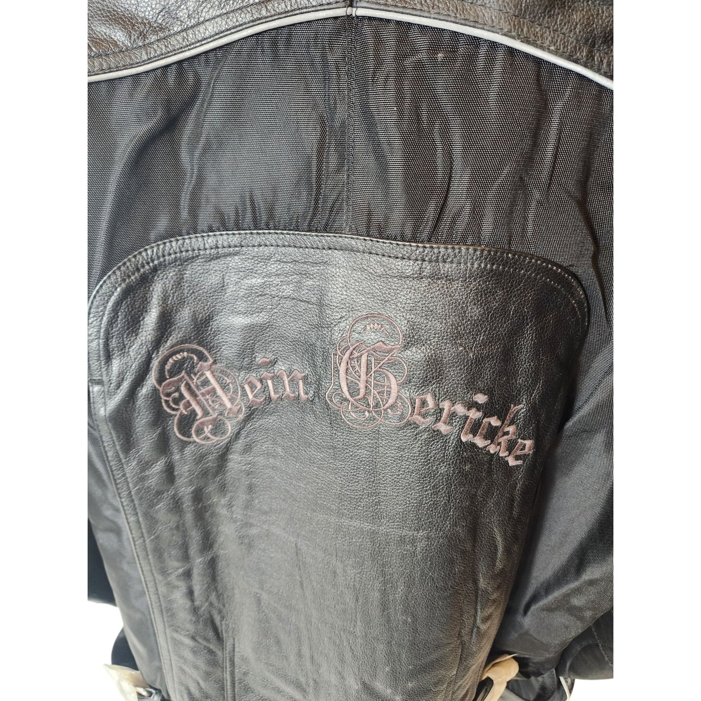 Hein Gericke Leather Motorcycle Jacket Womens 16 Protective Padded Biker Riding