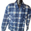 Estrellas Fleece Shirt Jacket Men XL Plaid Zip Sherpa Shacket Flannel Lumberjack
