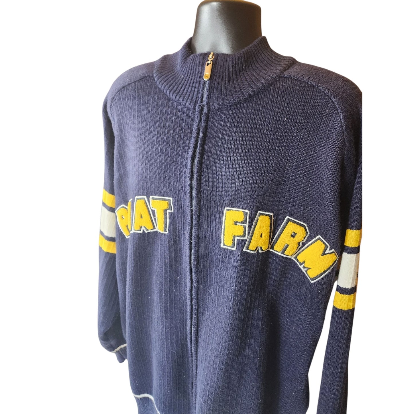 PHAT FARM Vintage Zip Sweater Mens XXXL 3X Y2K Hip Hop Streetwear Varsity Jacket