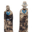 Native American Horsehair Pottery Figurines Southwest Sculpture Couple Pair 6"