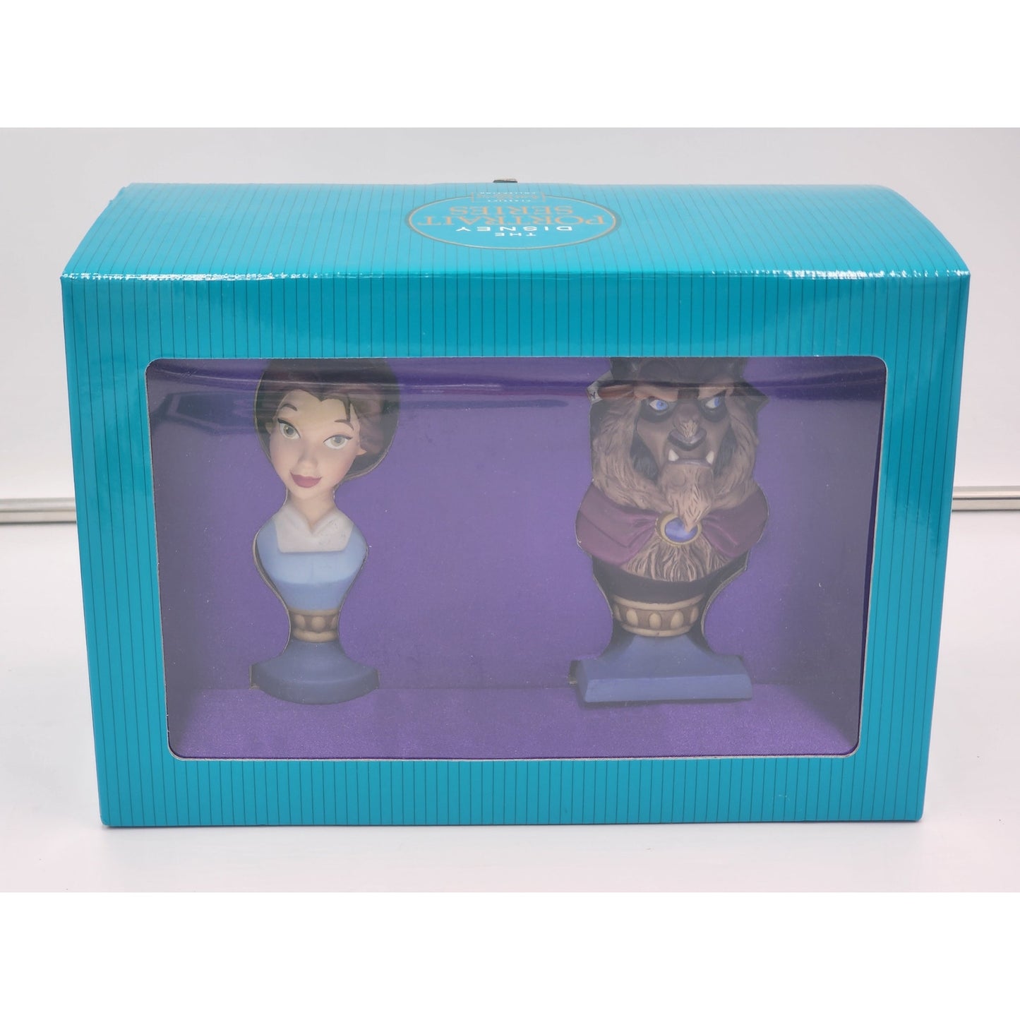 WDCC Disney Belle Beauty Beast Bust Figurines Set Portrait Series LE COA Boxed