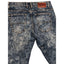 USTORM Jeans Mens Slim Fit 32x32 Blue Acid Wash Distressed Denim Retro Y2K Vibe