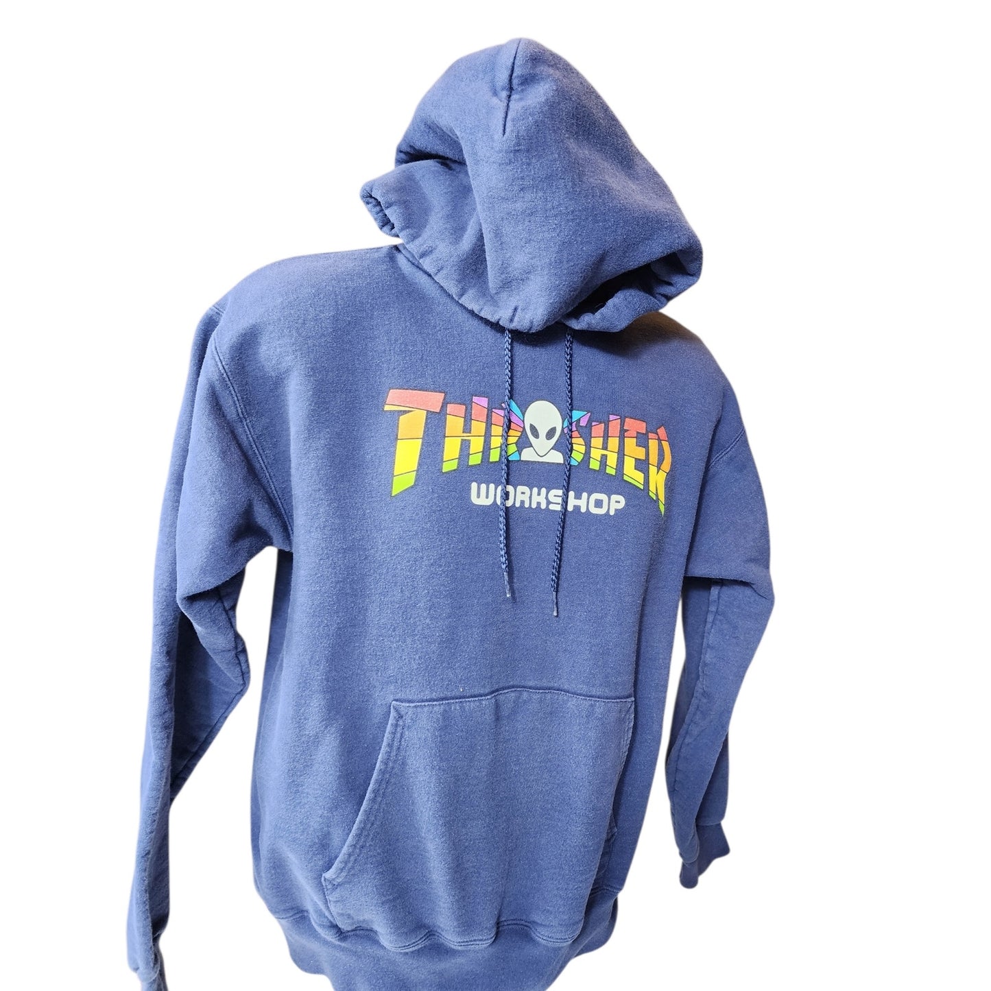 Thrasher Workshop Hoodie Alien Graphic Pullover Small Skate Street Sweatshirt