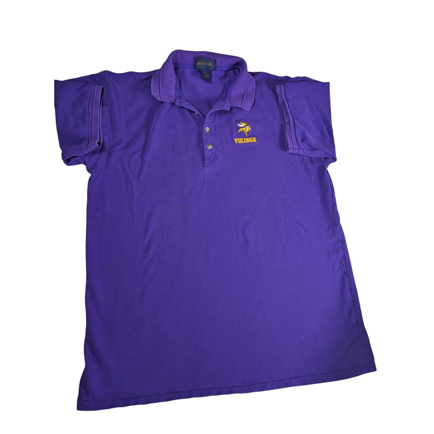 Antigua Polo Golf Shirt MN Vikings Mens XL Short Sleeve Purple Minnesota