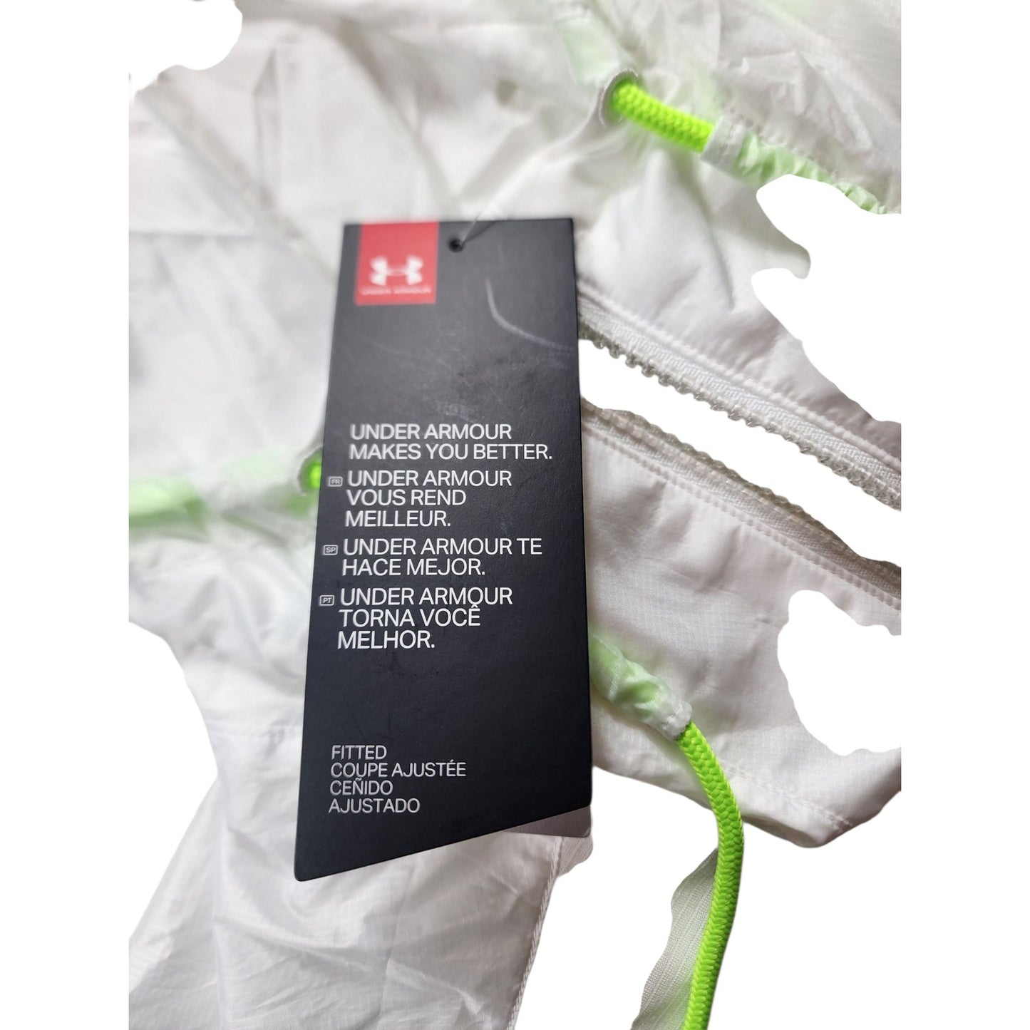 Under Armour XL Sleeveless Windbreaker Hoodie Activewear Gym Athleisure 1351063