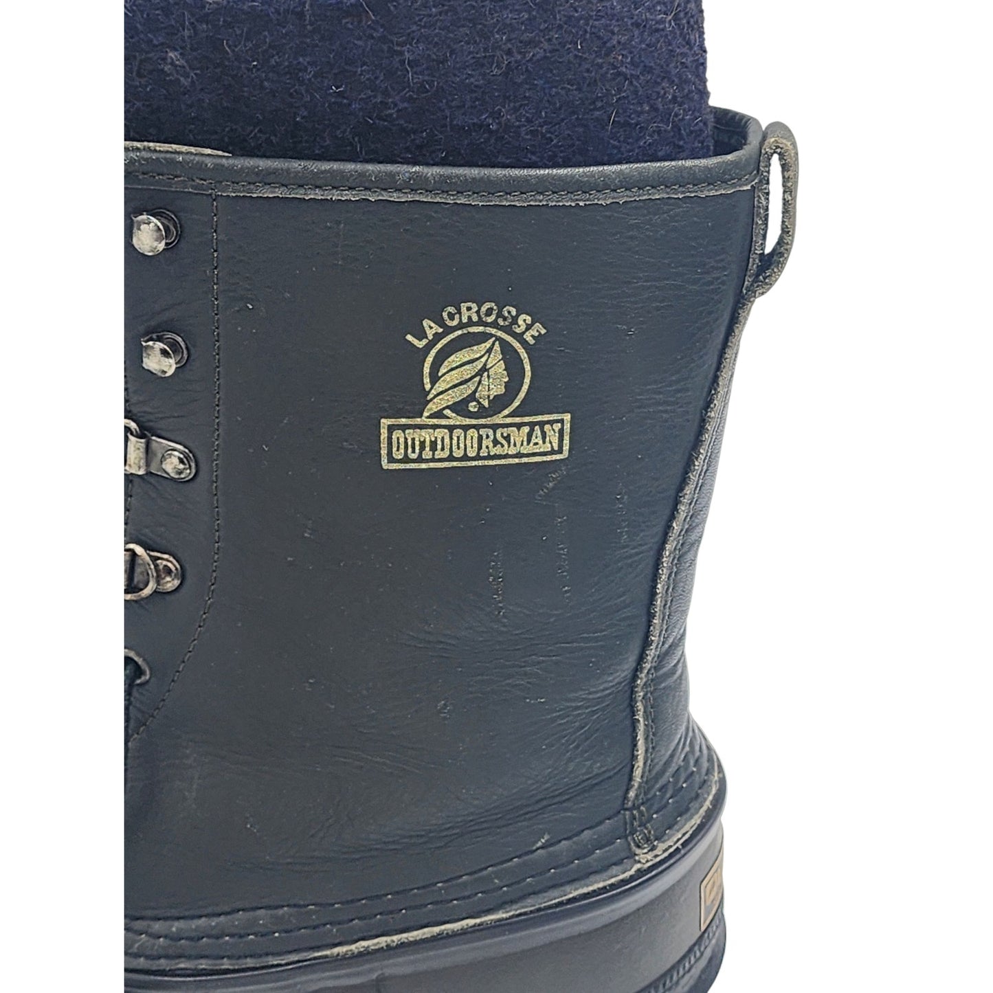 LaCrosse Outdoorsman Insulated Rubber Hunt Boots 7 USA Steel Shank Duck Winter