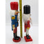 Vintage Nutcracker Set 2 Solder King Red/Black Red/Blue 13" And 15" Tall