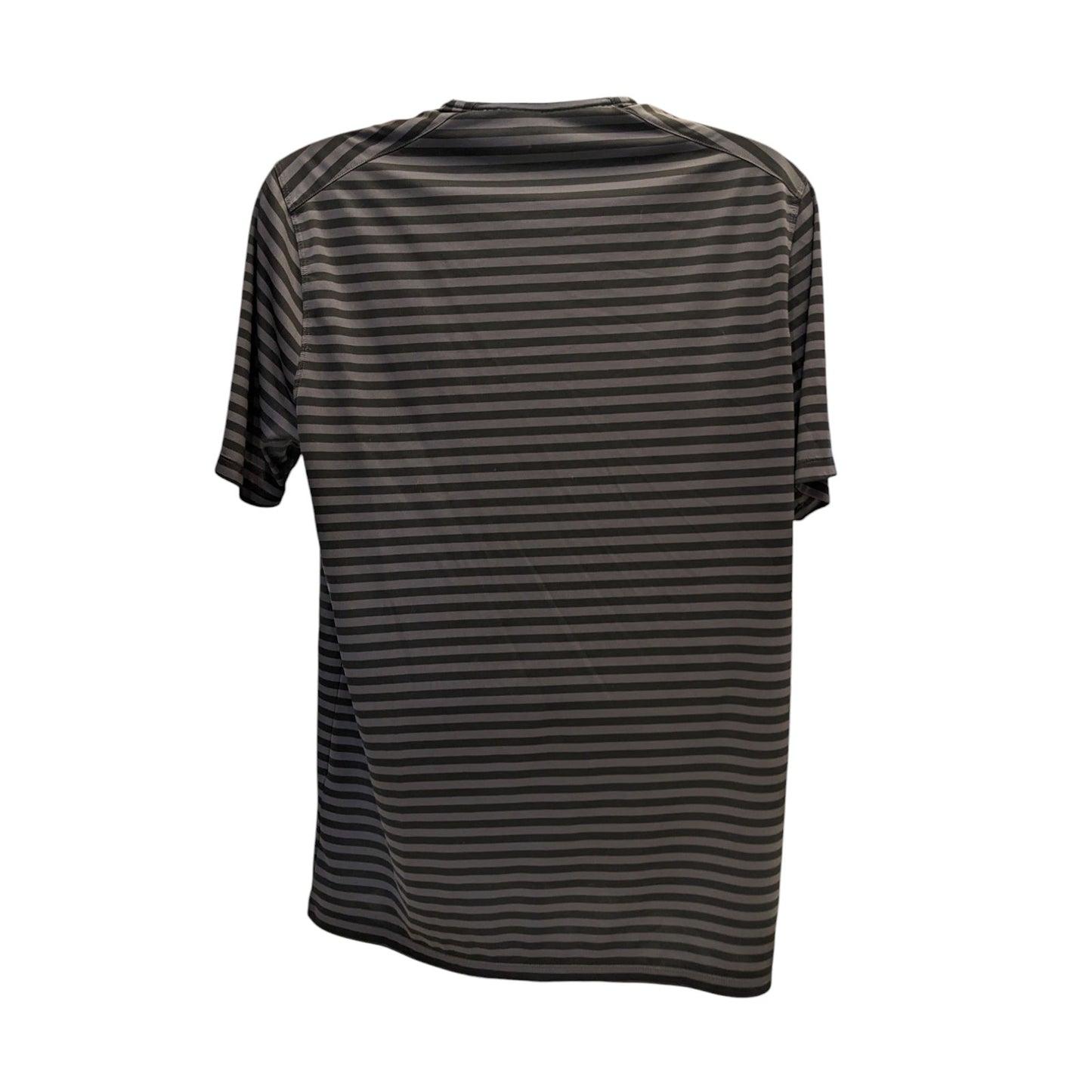 Nike Golf Dri Fit Polo Shirt Men Large Stripe Performance Short Sleeve Perform