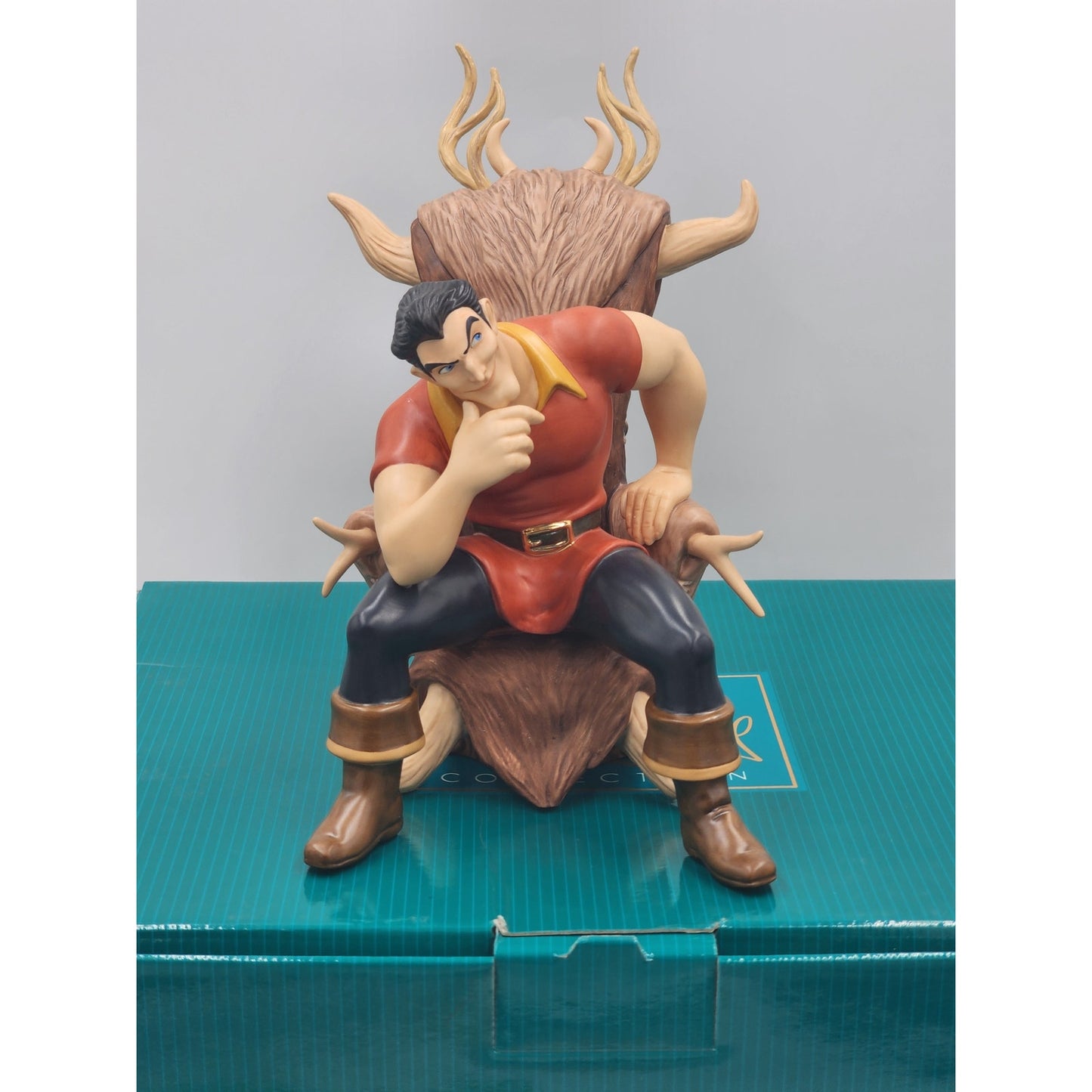 WDCC Gaston Scheming Suitor Beauty and the Beast Disney Villains COA Box Disney