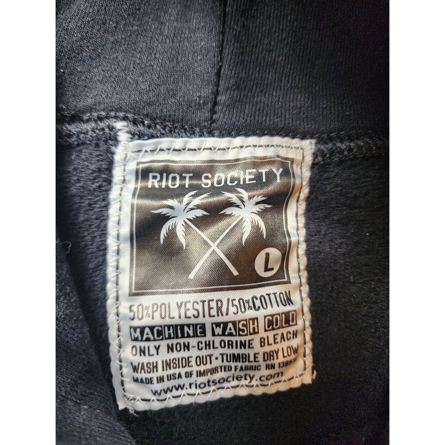 Riot Society Tiger Tokyo Hoodie Large Graphic Japan Streetwear Sunset Skater Y2K