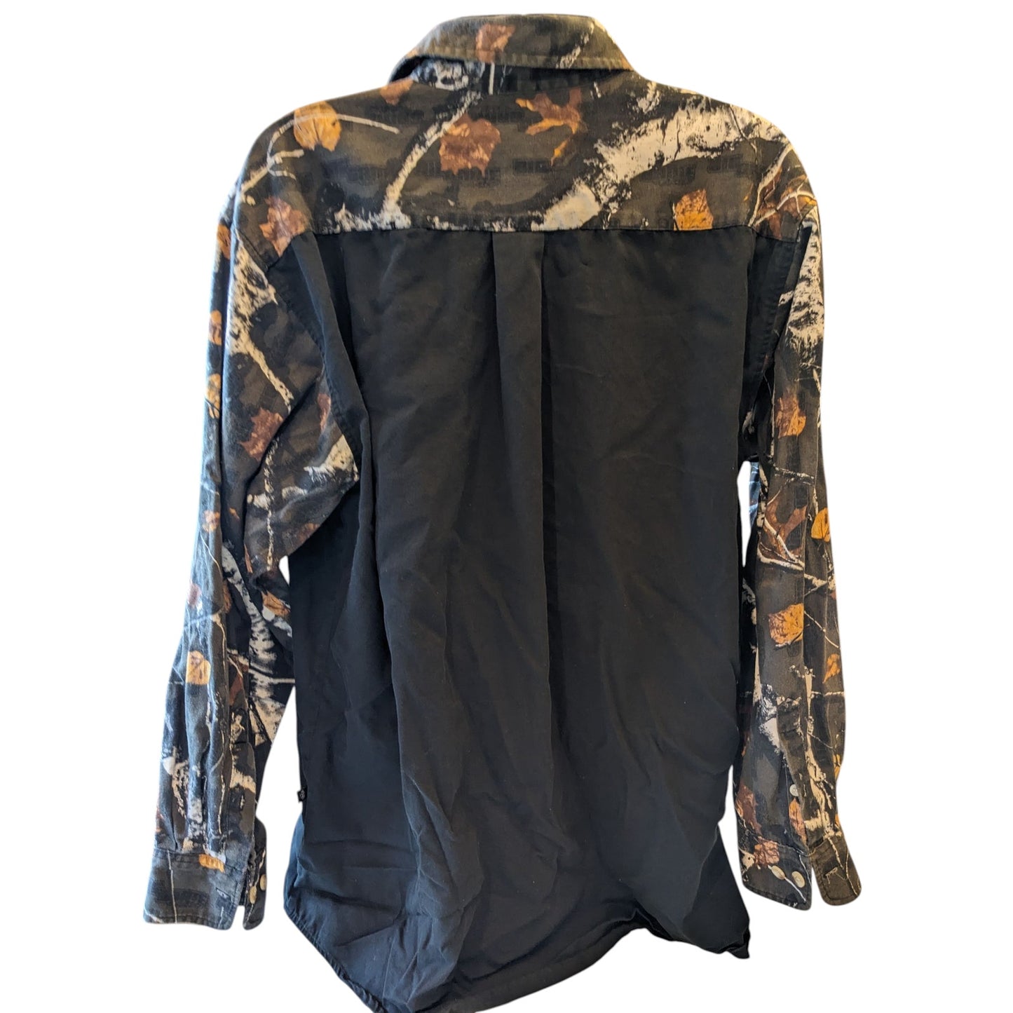 Legendary Whitetails Button Down Shirt Men 2XLT Camo Sleeves Long Sleeve Hunting