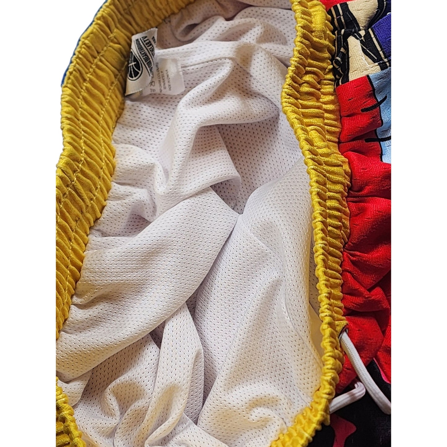 In The Lab Mens Small/Medium Basketball Shorts Graphic Print Mesh Activewear