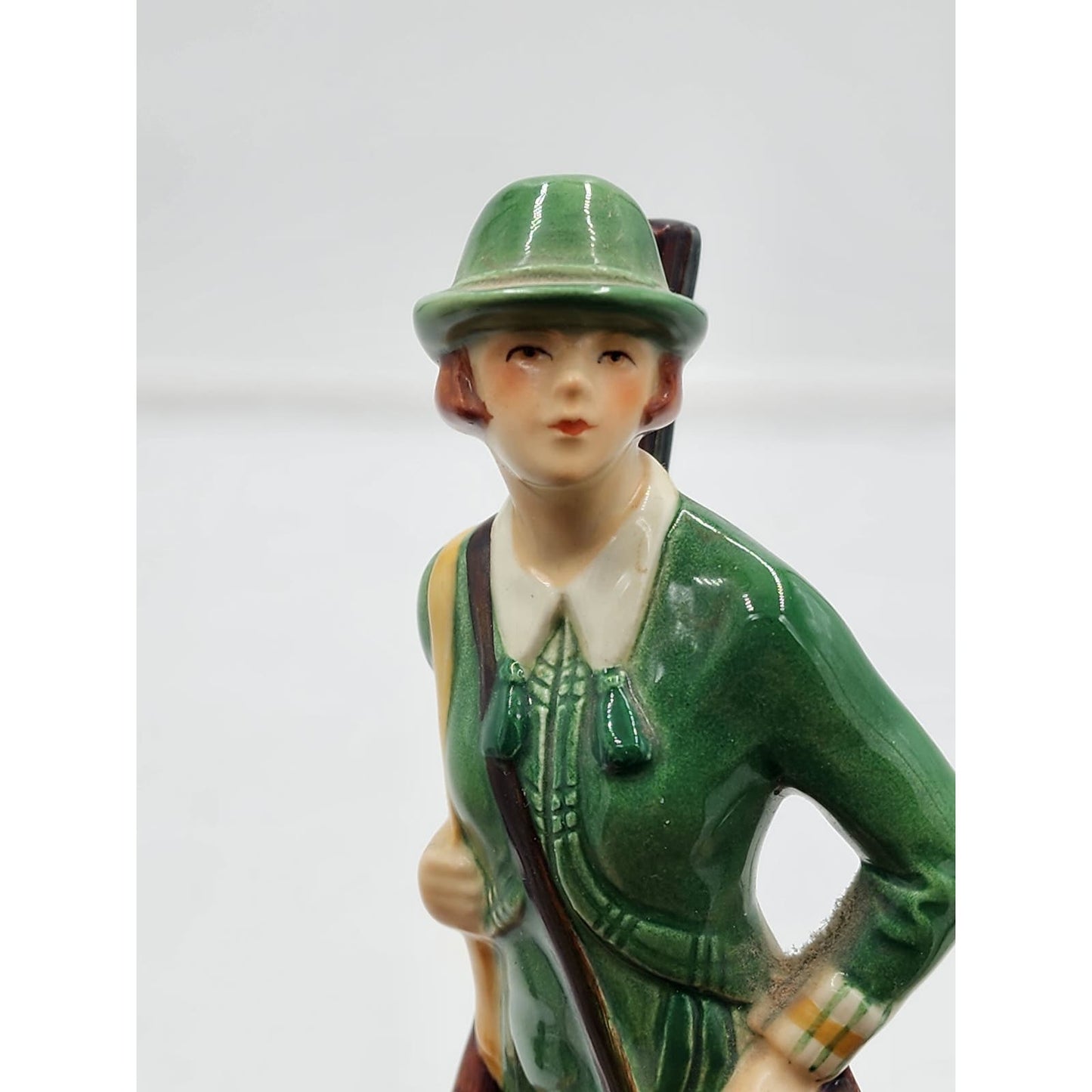 Goebel West Germany To The Hunt 1913 Female European Hunting Figurine 8"