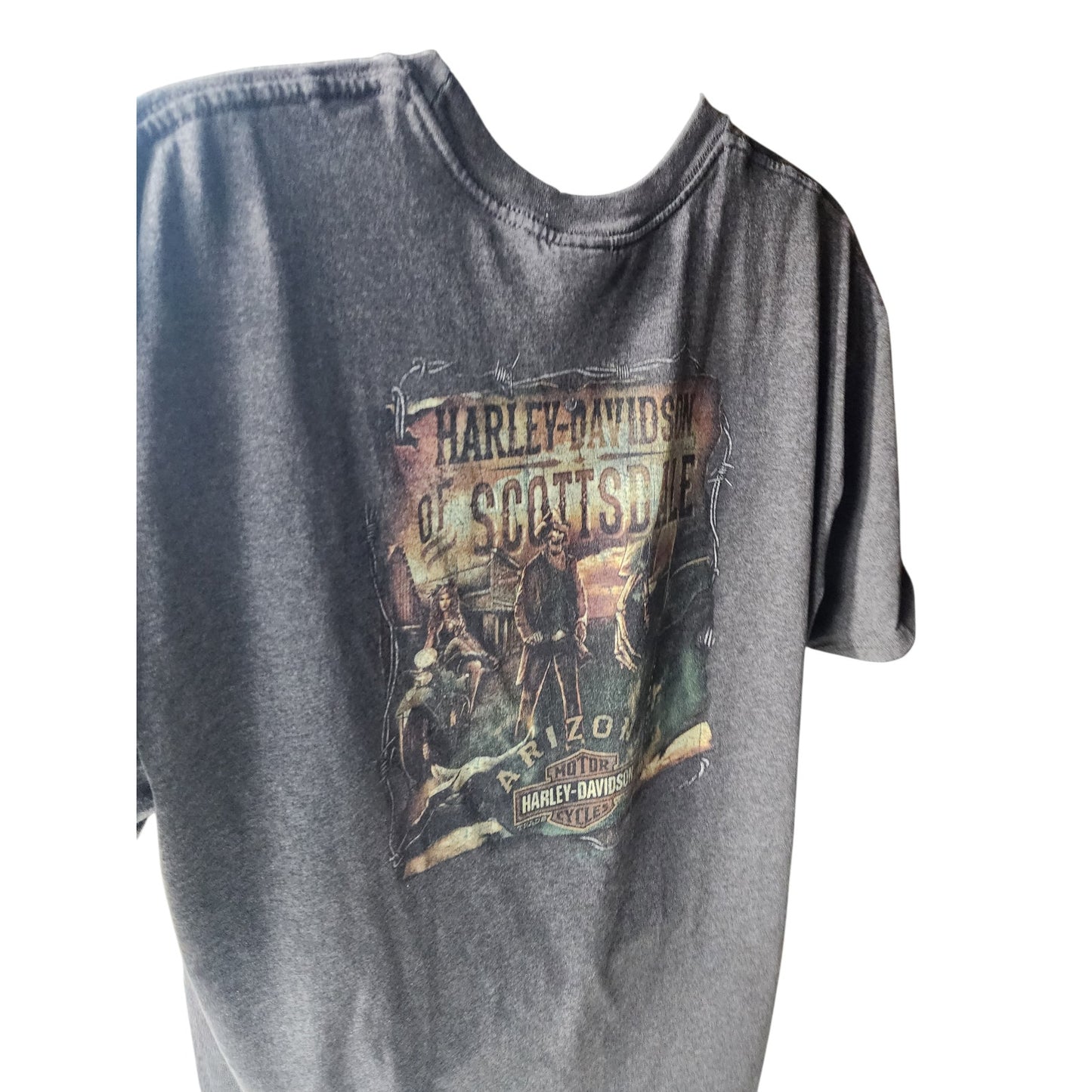 Harley Davidson T Shirt Mens XL Graphic Scottsdale Arizona Dragon Tee Biker Moto