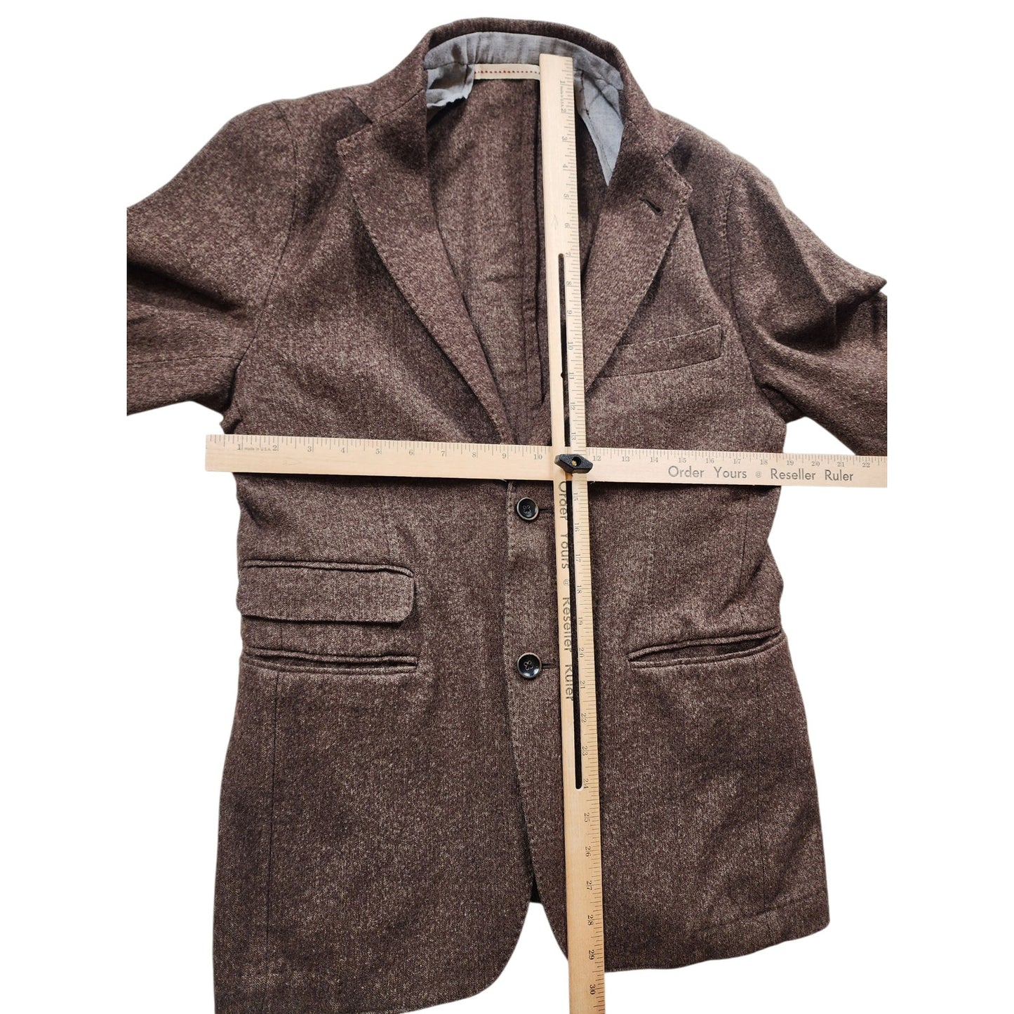 Scott James Blazer Mens Small 38 Wool Two Button Jacket Sport Coat Classic Tweed