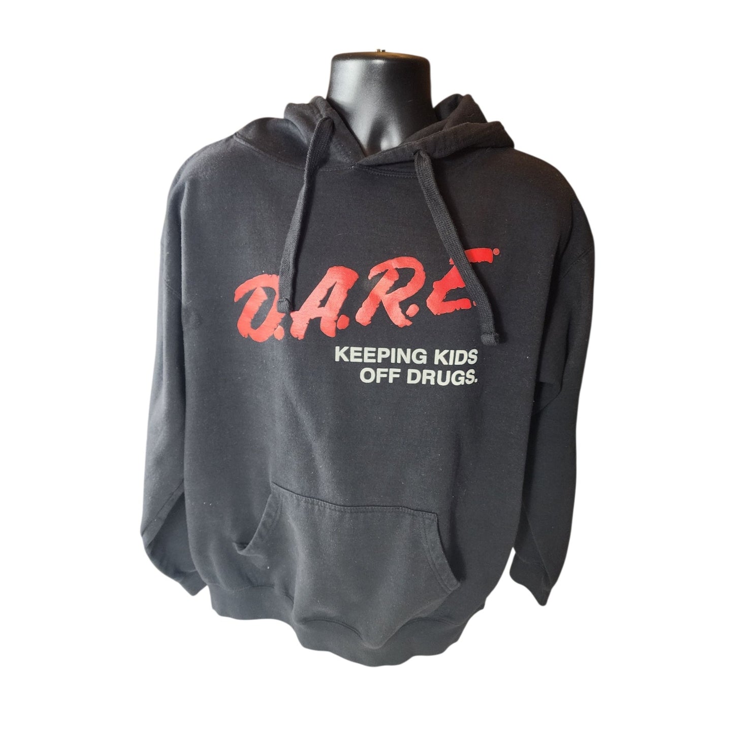 Vintage D.A.R.E. Hoodie Men XL Sweatshirt Graphic 90s Keeping Kids Off Drugs Y2K