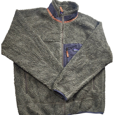 Patagonia Fleece Jacket Large Retro X Deep Pile Zip Sherpa Hiking Gorpcore Y2K
