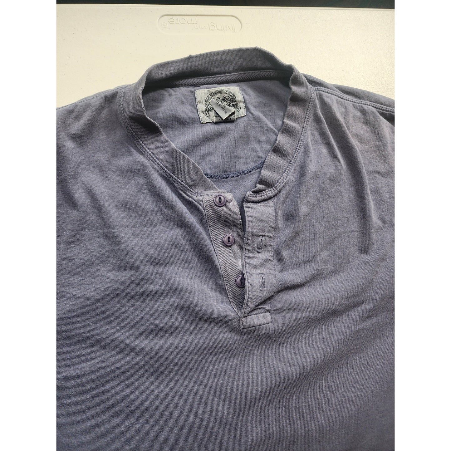 Cabelas Henley Shirt Outdoor Men 3XL Long Sleeve Top Hunting Fishing Hiking Work