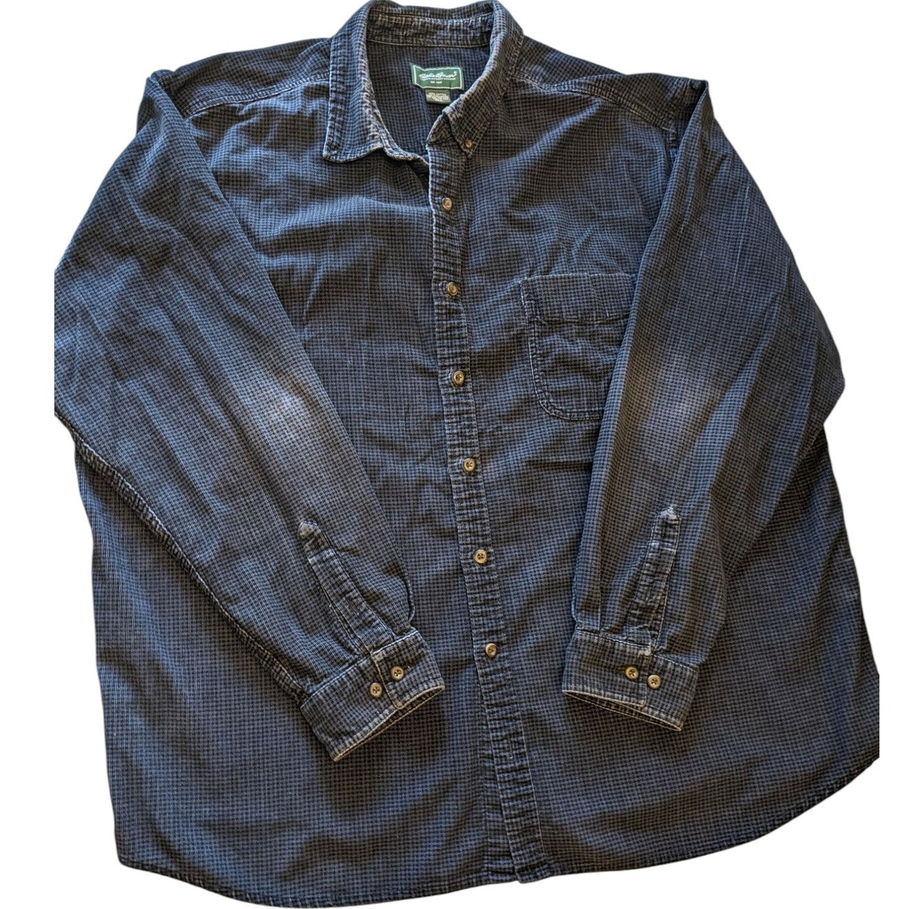 Eddie Bauer Flannel Shirt Men 3XLT Button Long Sleeve Casual Workwear Lumberjack
