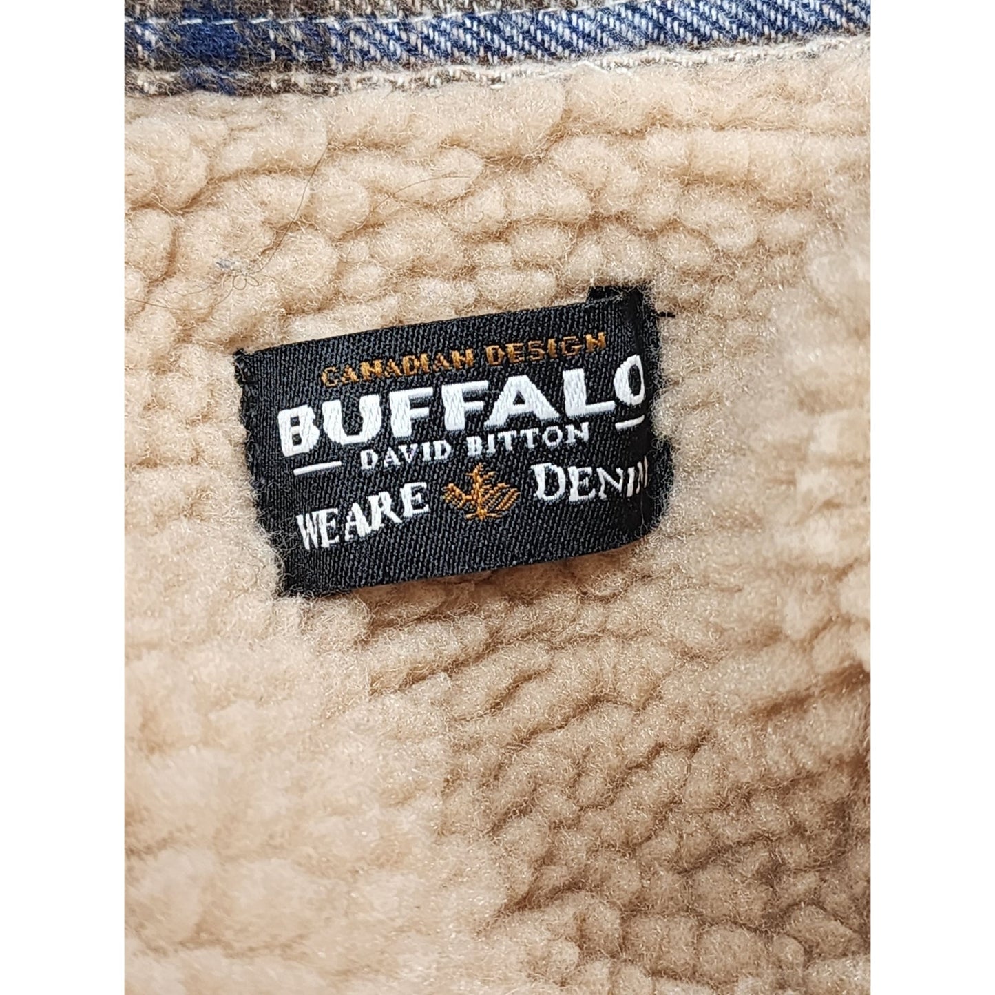 Buffalo David Bitton Mens Large Sherpa Lined Plaid Flannel Jacket Shirt Shacket