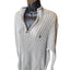 Tommy Hilfiger Crest Sweater Womens Large Quarter Cable Knit Pullover Preppy Y2K