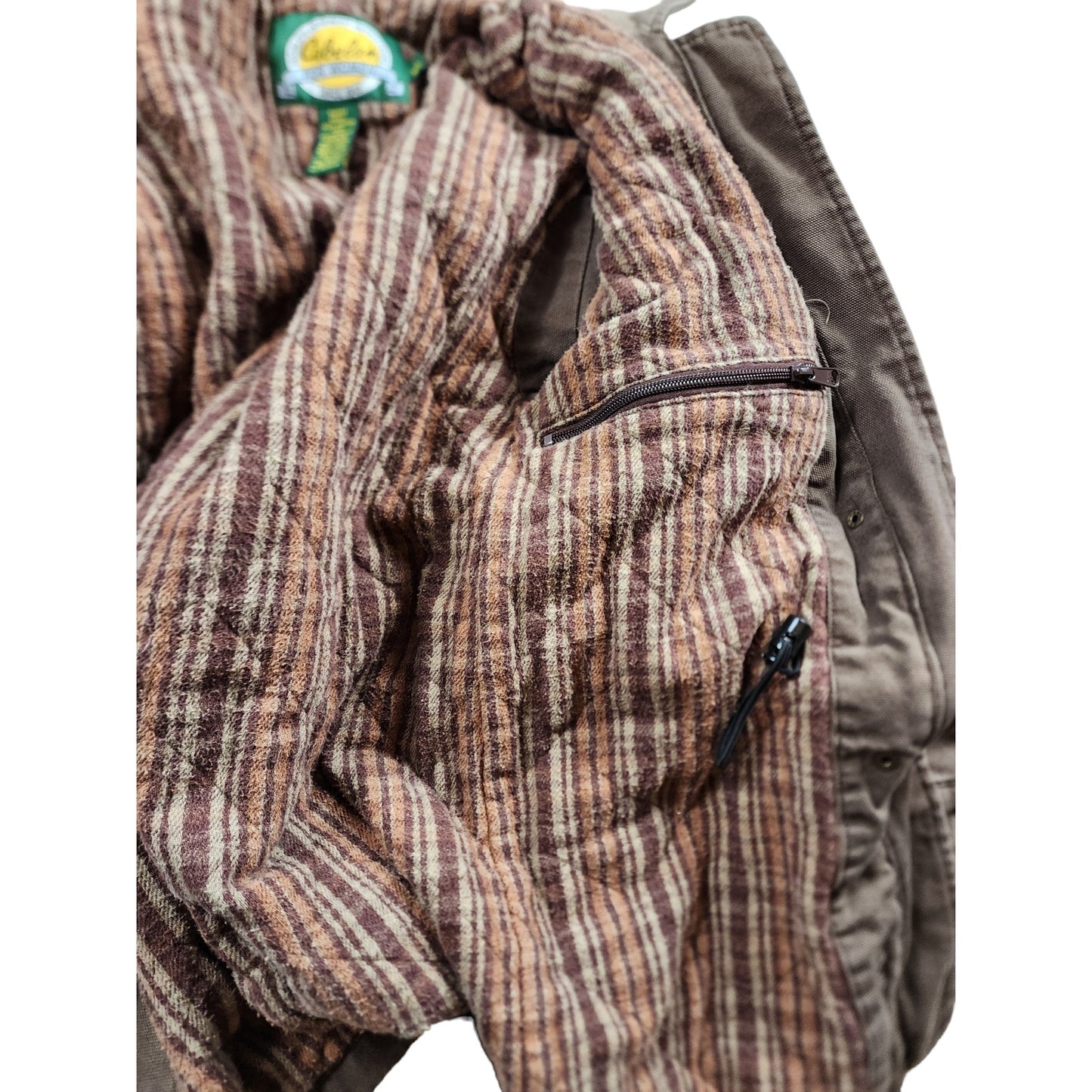 Vintage Cabelas Jacket Womens Small Brown Corduroy Field Coat Outdoors Hiking