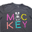 Disney Mickey Mouse T Shirt Large Neon Letters Graphic Tee Retro Vintage Style