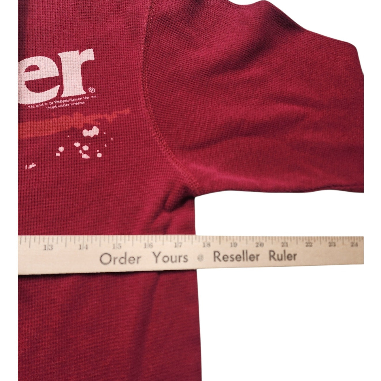 Dr Pepper Thermal Long Sleeve Shirt Men Small Women Medium Soda Waffle Knit Y2K