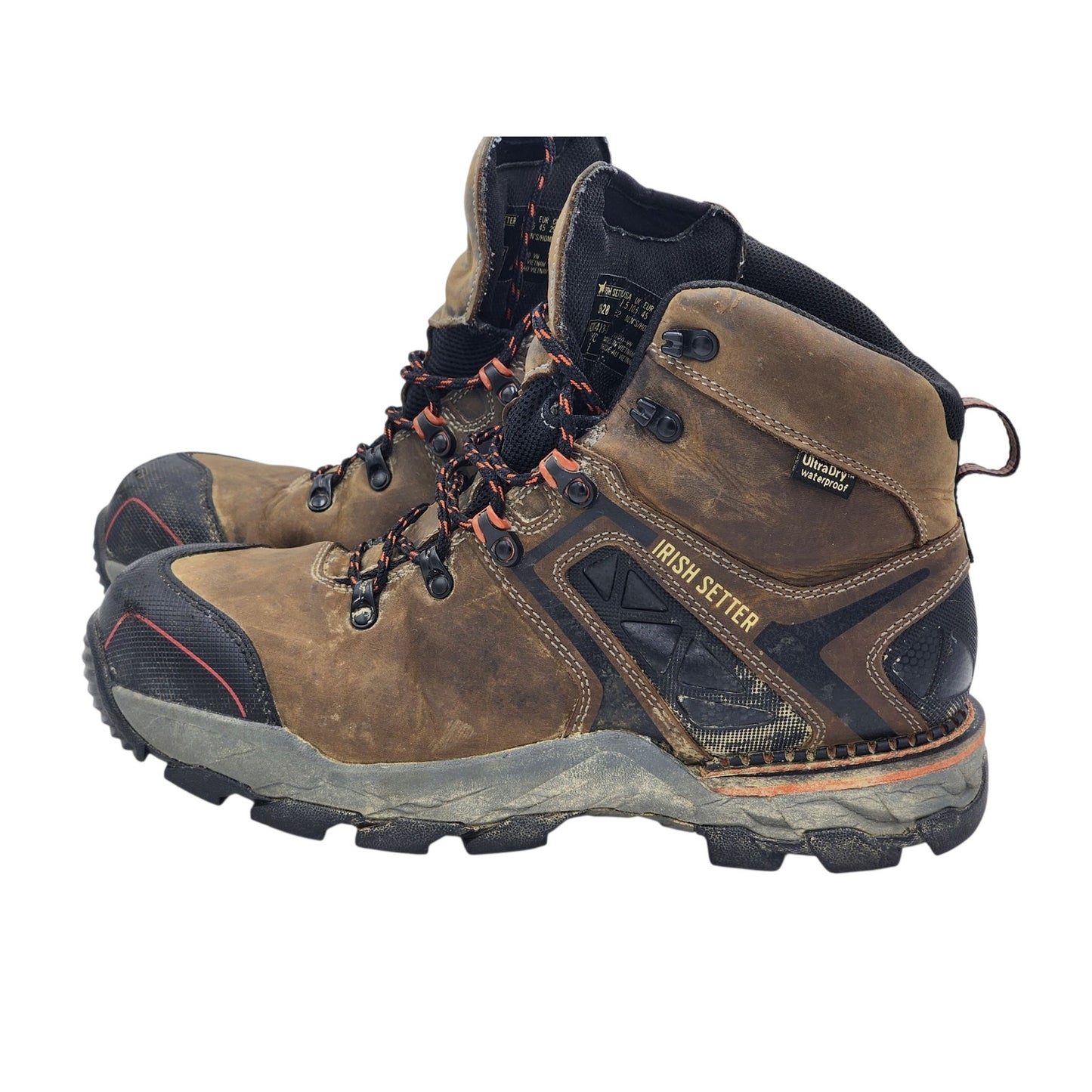 Irish Setter Boots Men 11.5 Work UltraDry Waterproof 83628 Leather Safety Hiking