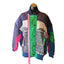DTU Pink Colorblock Jacket M Oversized XL Quilted Patchwork Bomber Retro Street