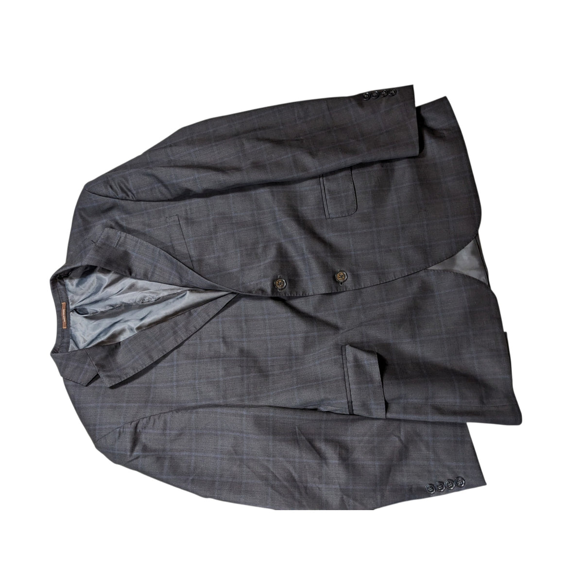 Peter Millar Blazer Mens 46R Plaid Canada Sport Coat Two Button Prep Virgin Wool