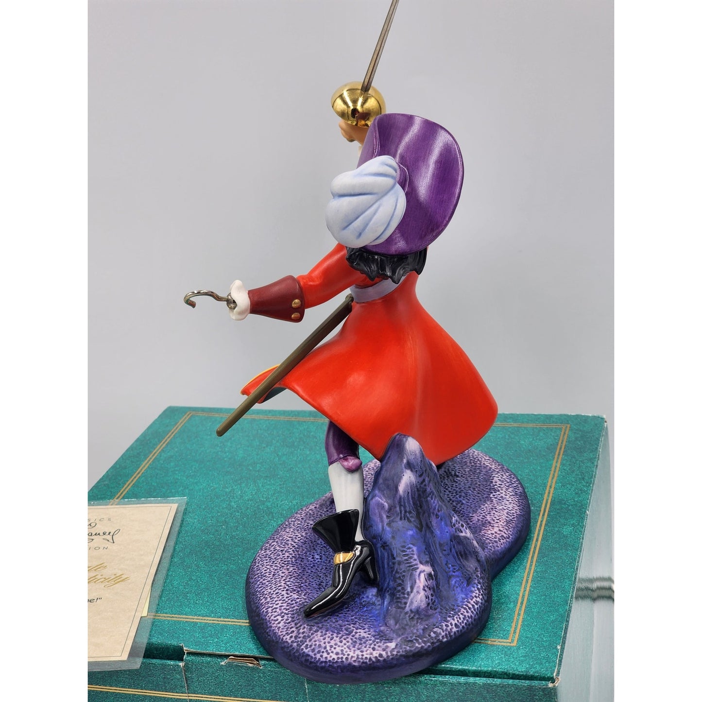 WDCC Captain Hook Peter Pan I've Got You This Time Figurine COA Box Disney