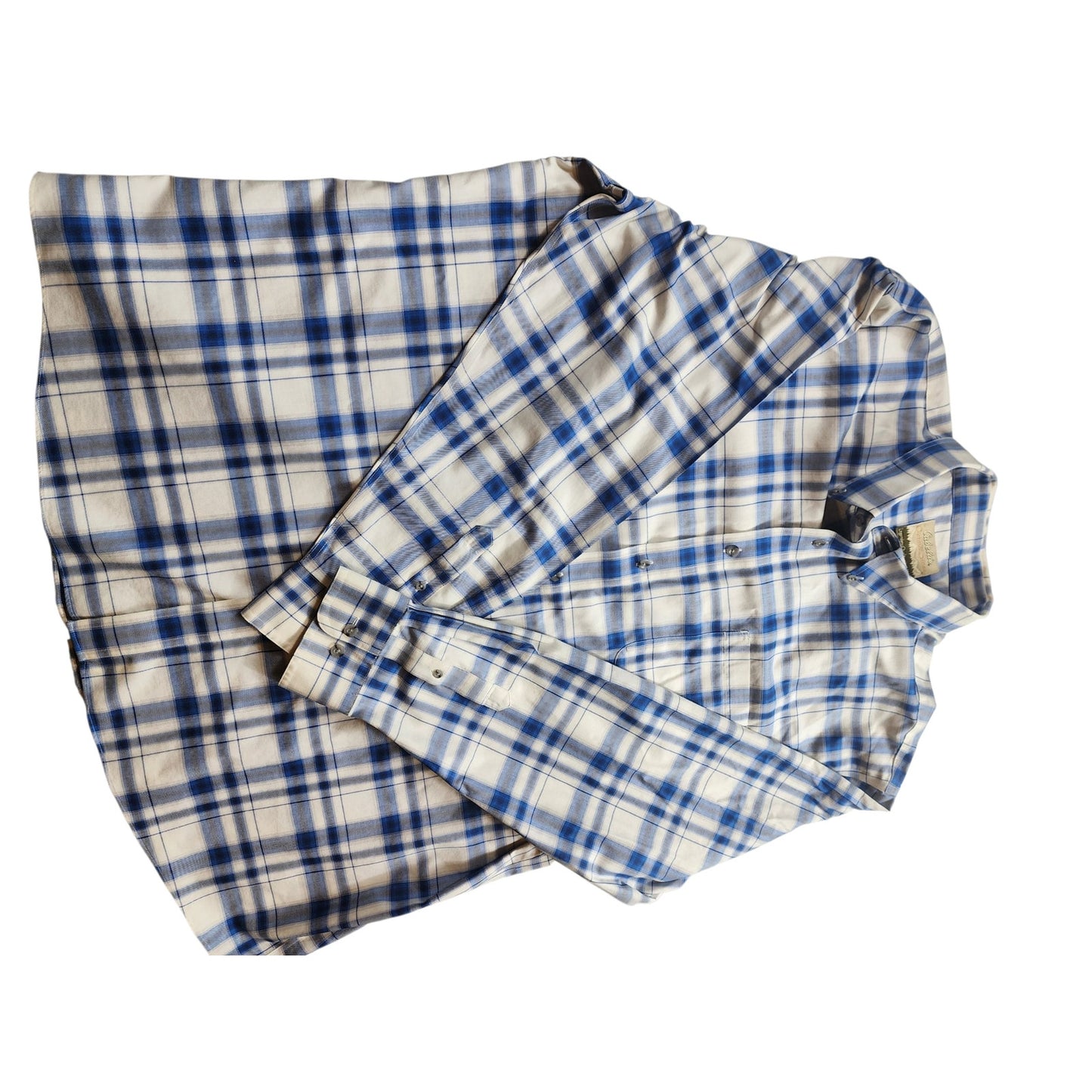 Cabelas Shirt Men 3XL Plaid Long Sleeve Cotton Western Classic Casual Workwear