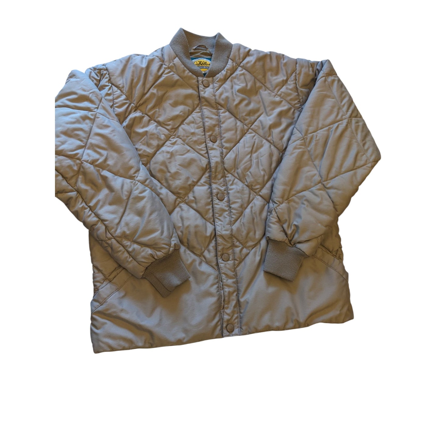 Cabelas Quilted Thinsulate Bomber Jacket Men Large Tall Goose Down Puffer Hiking