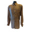 Robert Stock Silk Shirt Men Large Vintage Long Sleeve Button Geometric Paisley