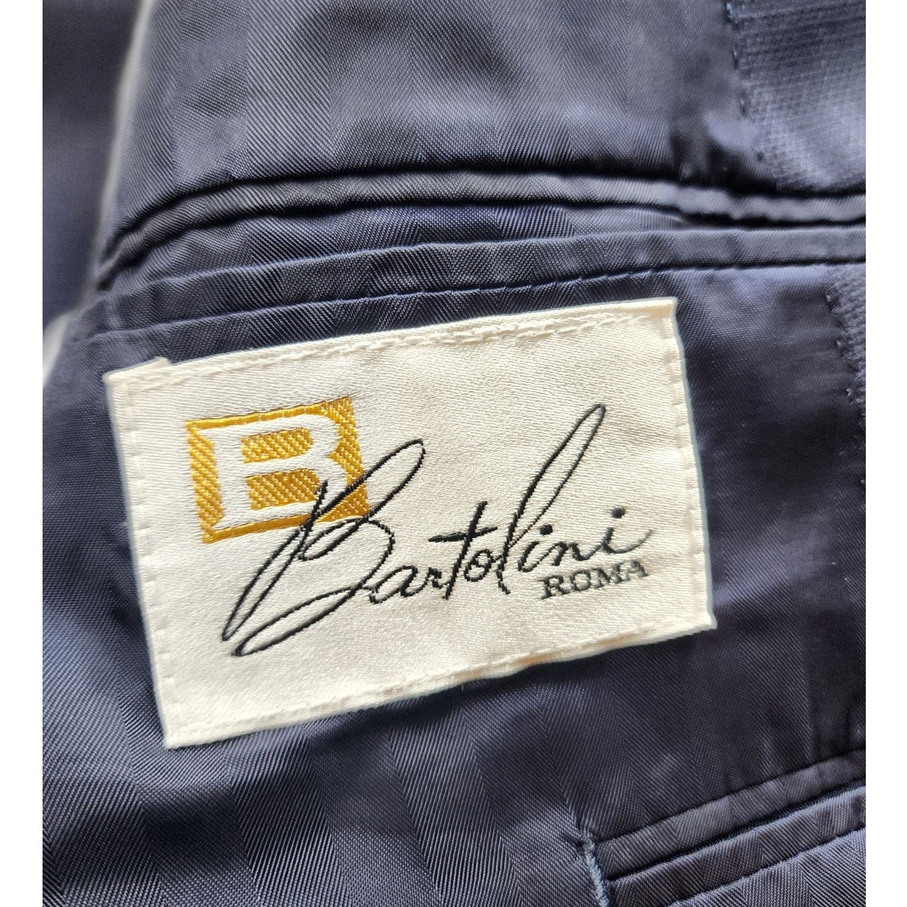 Bartolini Roma Sports Coat Men 48L Blazer Wool Double Breasted Italian