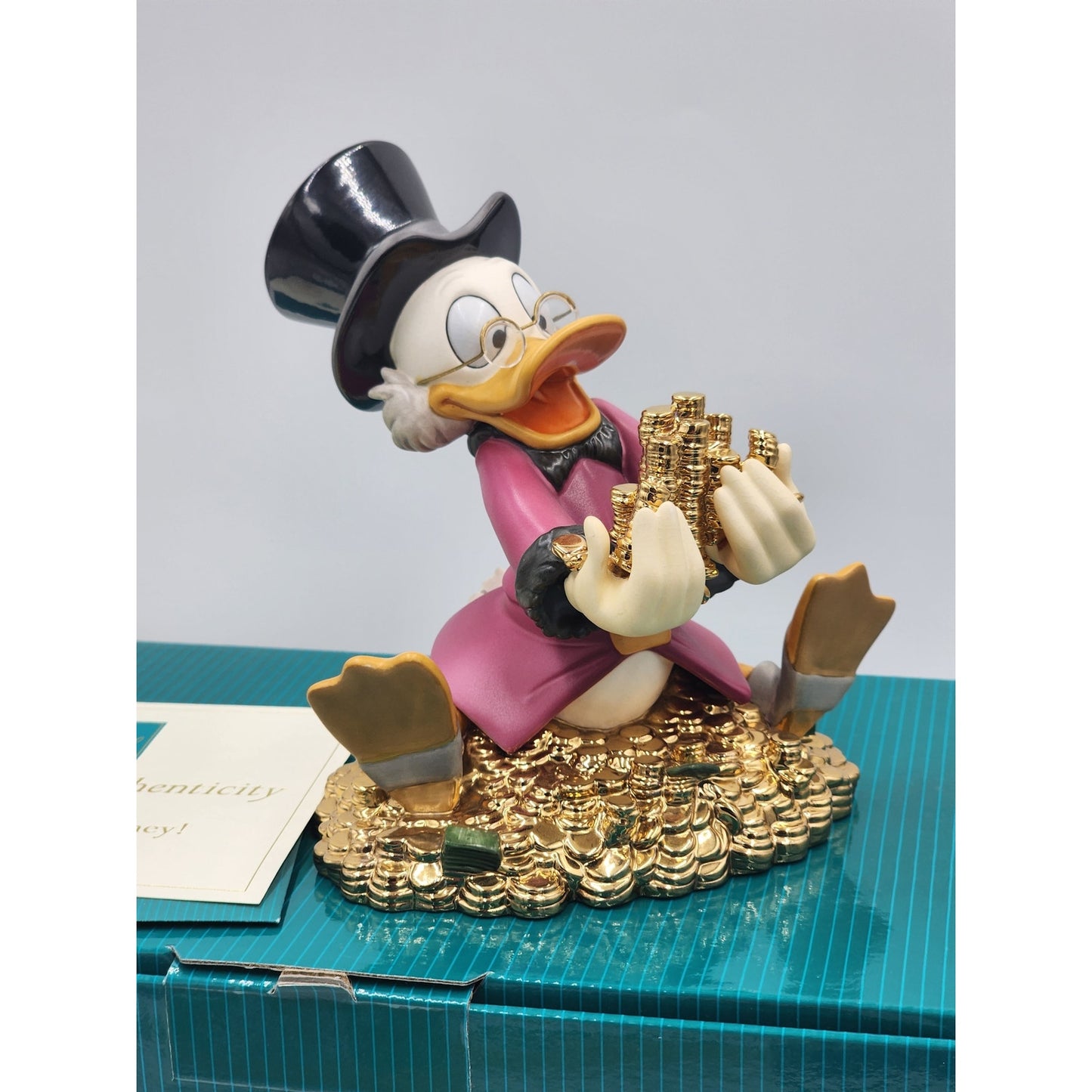 WDCC Scrooge McDuck Figurine Money! Money! Money! Disney Vintage Retired Box COA