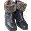 Toe Warmers Boots Womens 9 WW Leather Winter Snow Faux Sherpa Lined Anti Slip