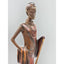 Stacy Bayne African Sculpture Village Life Jaha One Dignity Bronze Patina 21"
