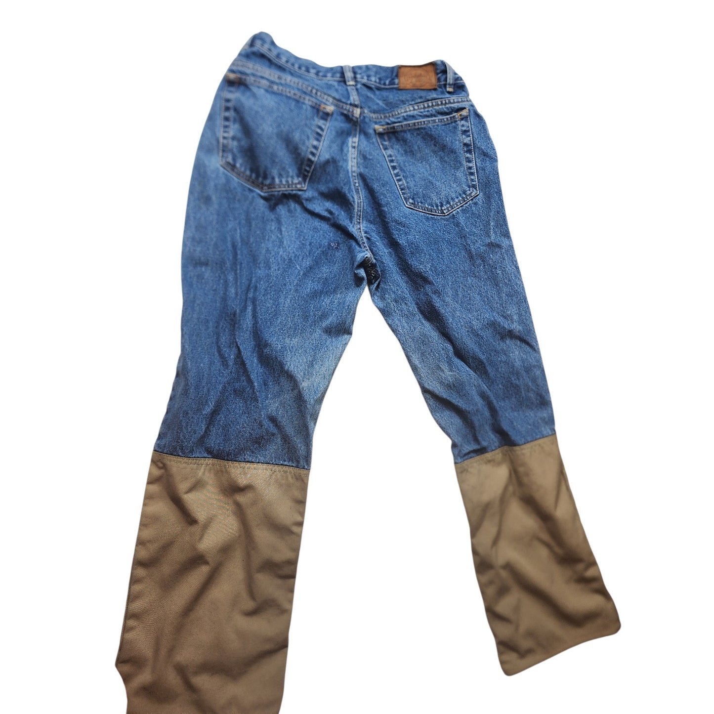 Cabelas Hunting Jeans Mens 34R Denim Canvas Field Pants Work Vintage 94-1125