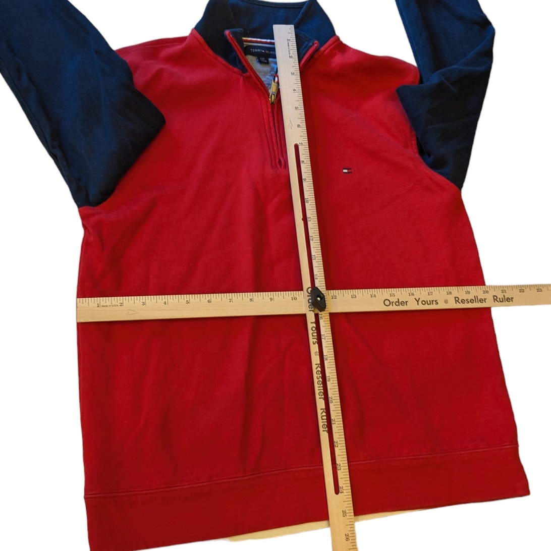 Tommy Hilfiger Pullover Sweater Mens Large Sweatshirt Classic Preppy Colorblock